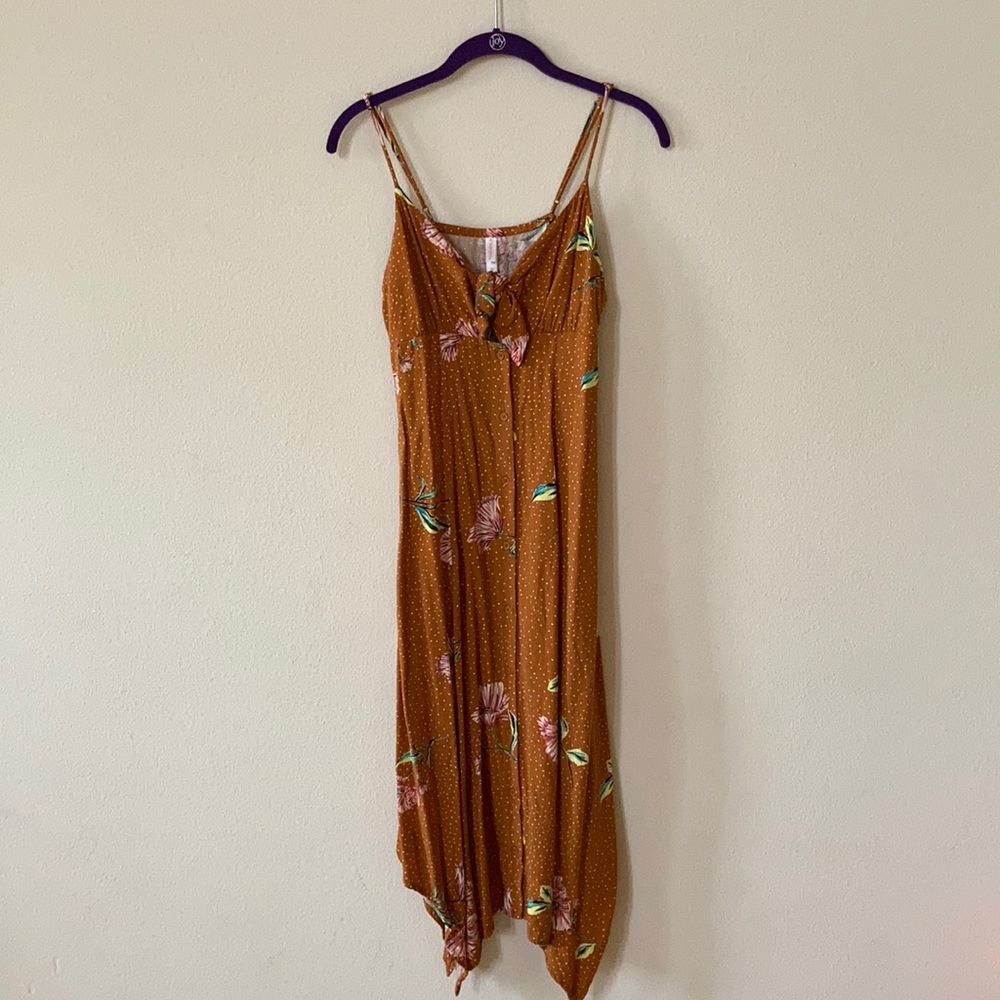 Xhilaration Floral Print Dress Button Up XS